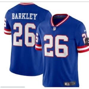 Men's New York Giant Barkley Nike Royal Classic Vapor Elite Player Jersey